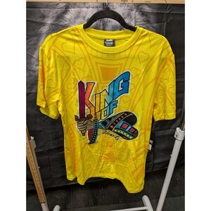Genuine Authentic Garments King of Hearts Yellow Graphic Tee Shirt GN1082 Small
